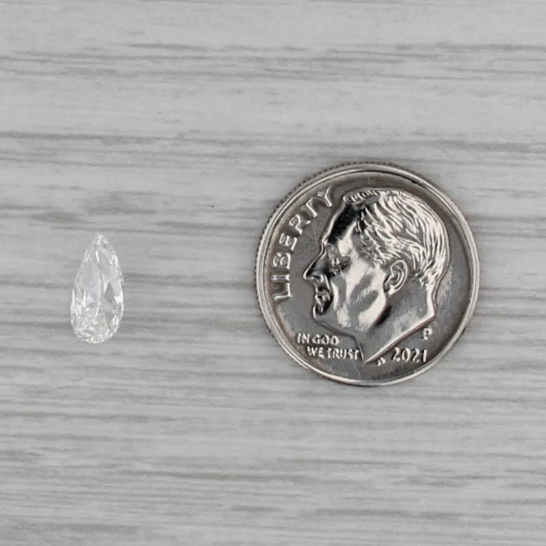 GIA Graded 1.05ct Loose Diamond Solitaire Pear Brilliant Cut G SI1 For Setting