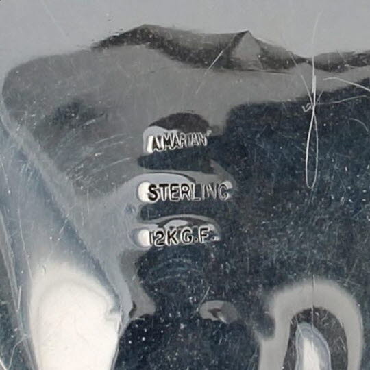 Native American Tribal Pendant Sterling Silver 12k Gold Filled Navajo Mariano