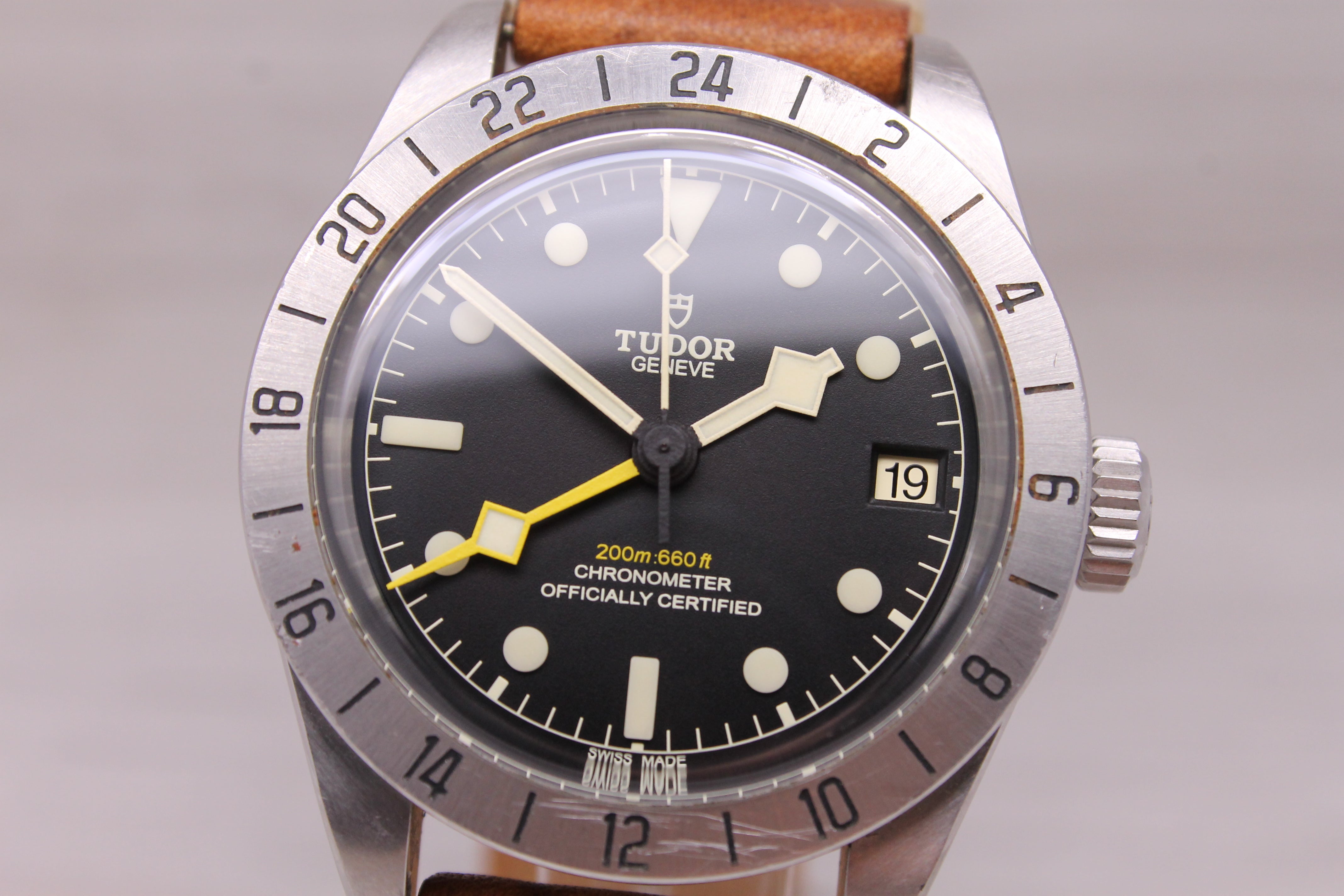 Tudor Black Bay Pro 79470 Mens 39mm Steel GMT Chronomter Watch
