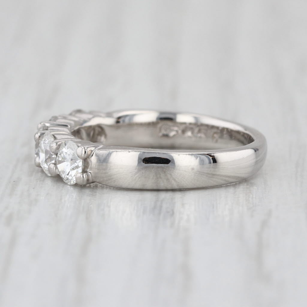 0.40ctw Diamond Wedding Band Anniversary Ring Platinum Size 4.75-5 Stackable