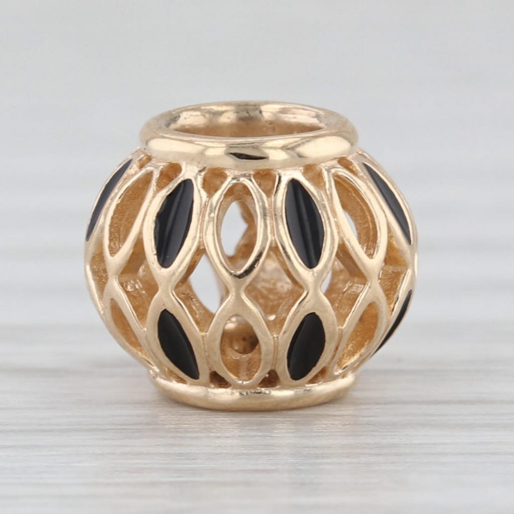Authentic Pandora 750814EN16 Royal Victorian Charm 14k Gold Retired Bead