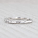 Light Gray New Diamond Wedding Band 14k White Gold Size 6 Stackable Ring