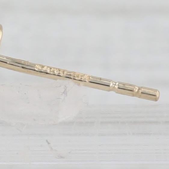Light Gray Small Flip Flop Stud Earrings 10k Yellow White Gold Nautical Summer Theme