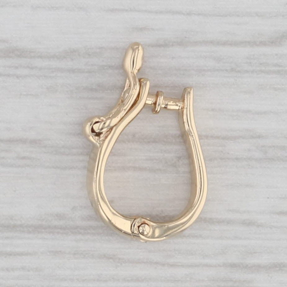 Gray 14k Yellow Gold Hinged Snap Clasp 14k Yellow Gold Findings Jewelry Making Repair