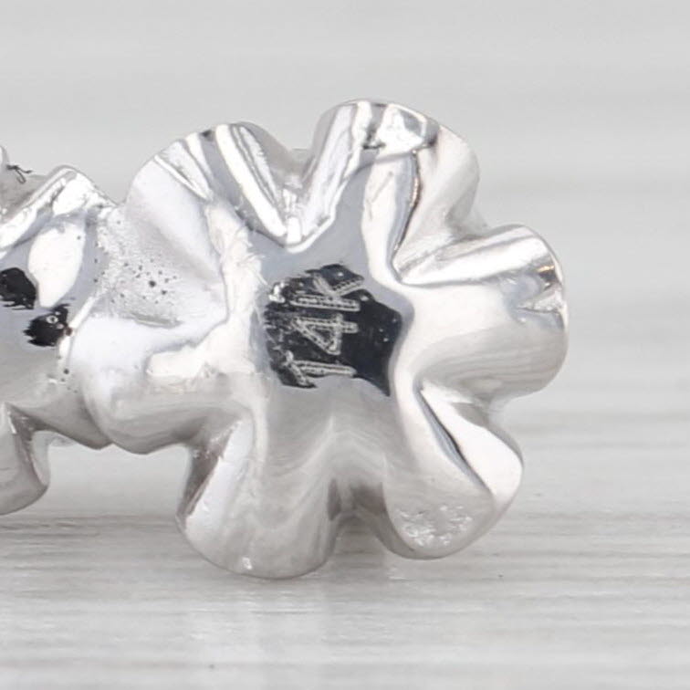 0.24ctw Diamond Graduated 2-Stone Pendant 14k White Gold Small Drop