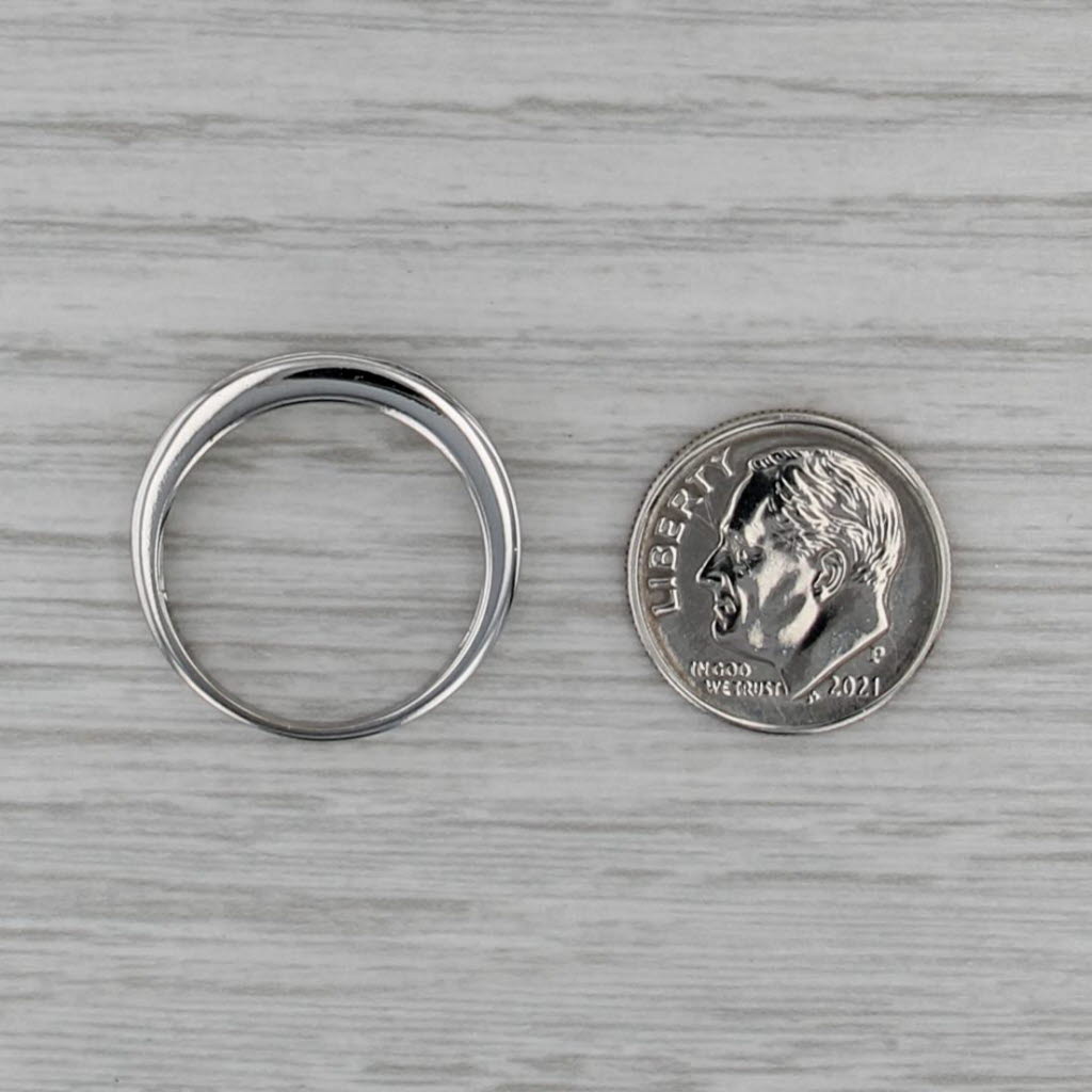 1ctw Princess Channel Set Wedding Band 14k White Gold Anniversary Ring Size 7.25