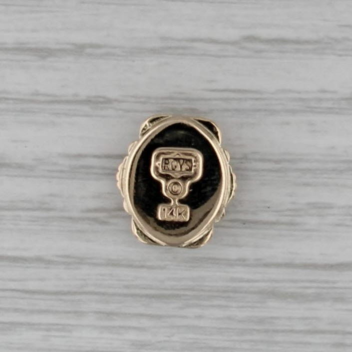 0.50ct Peridot Oval Solitaire Slide Bracelet Charm 14k Gold Richard Glatter