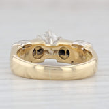 Light Gray 0.89ctw Round Diamond Engagement Ring 18k Yellow Gold Size 5.75