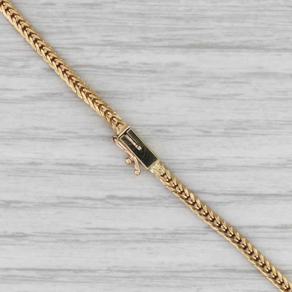 0.97ctw Emerald Diamond V Necklace 18k Yellow Gold 18.5" Chevron Chain