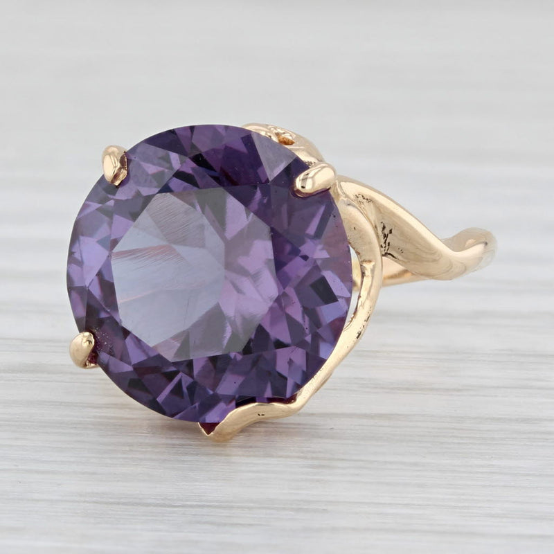 14k White Gold Purple Star Sapphire Ring - Etsy