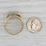 Gray 0.49ctw Men's Diamond Ring 14k Yellow Gold Size 10.25 Wedding Band