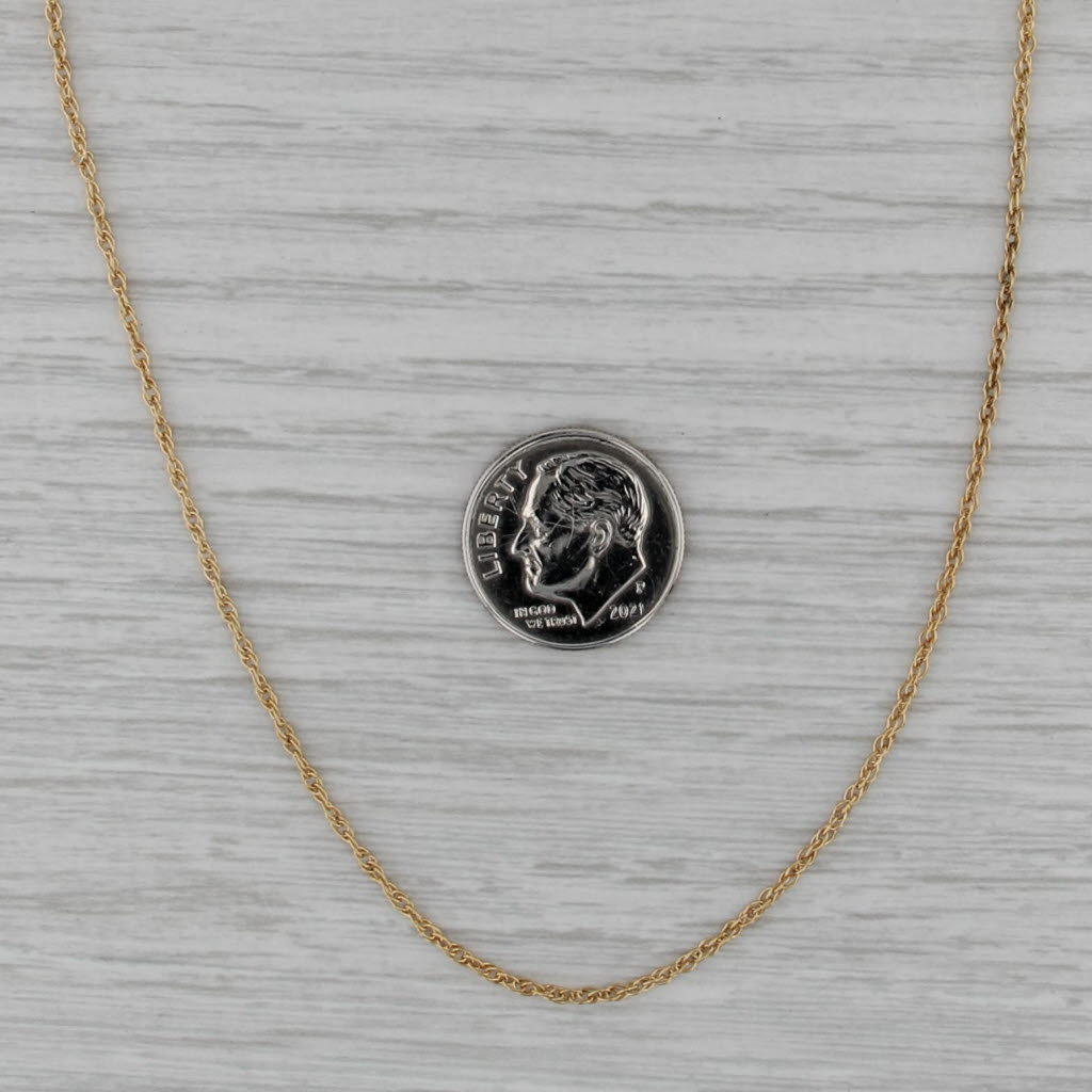 Tiffany Gehry Rope Chain Necklace 18k Yellow Gold 18" 1.4mm