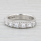 0.60ctw Cubic Zirconia Ring Sterling Silver Stackable Band Judith Ripka