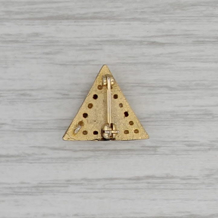 Phi Mu Alpha Badge Sinfonia Music Fraternity Pin Imitation Pearls & Garnets
