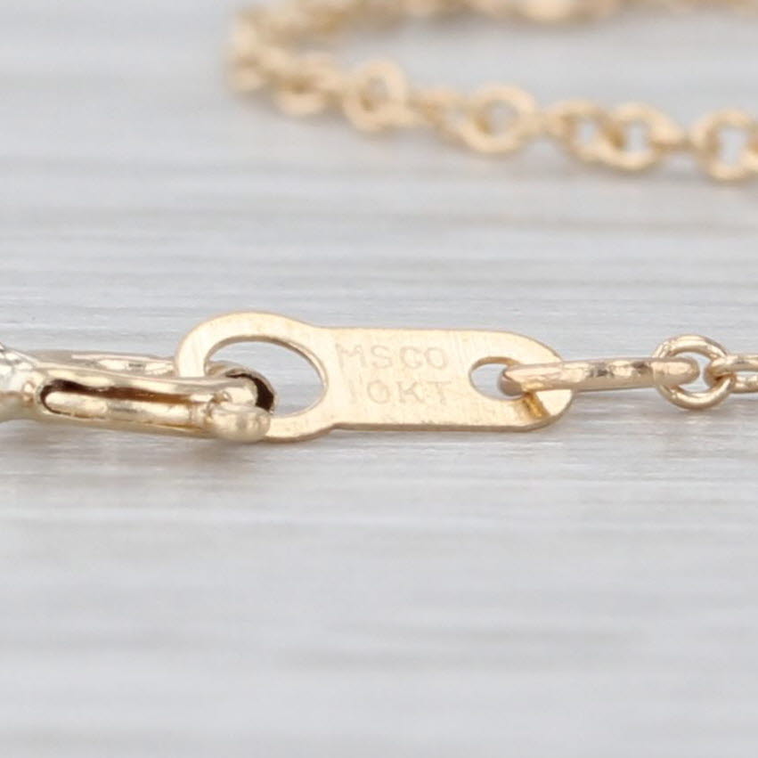 New IGI 0.52ct Lab Grown Diamond Solitaire Pendant Necklace 10k Yellow Gold