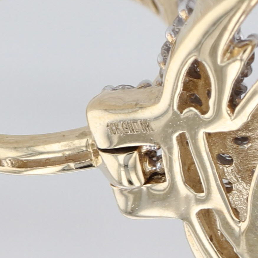 3ctw Diamond Roadrunner Pendant 10k Yellow White Gold WB Cartoon