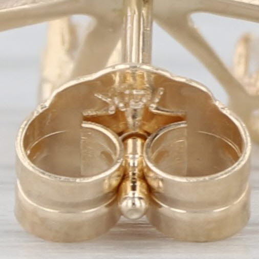 0.45ctw Diamond Stud Enhancer Earrings 14k Yellow Gold Changeable Studs