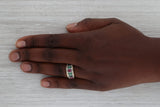 Dark Gray 1.42ctw Sapphire Ruby Emerald Diamond Ring 14k Yellow Gold Size 7
