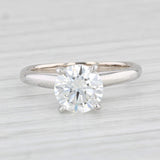 Light Gray Forevermark 1.30ct VVS1 Round Solitaire Diamond Engagement Ring 14k White Gold