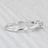 Light Gray 0.40ctw Marquise Diamond Engagement Ring 14k White Gold Size 7