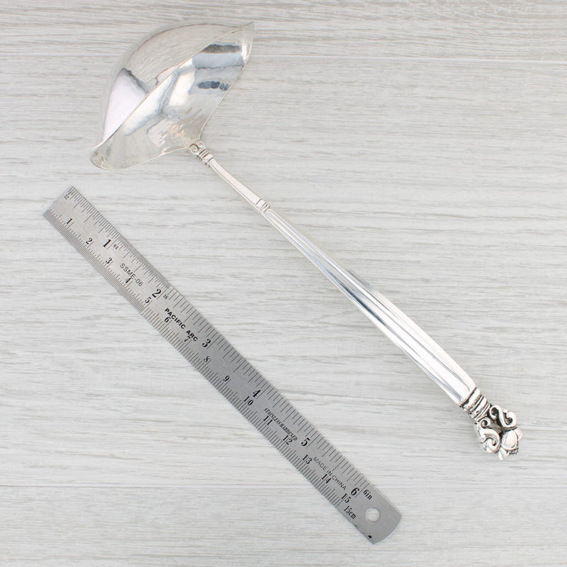 Jensen Acorn Ladle Sterling Silver 7.75" Serving Utensils Vintage
