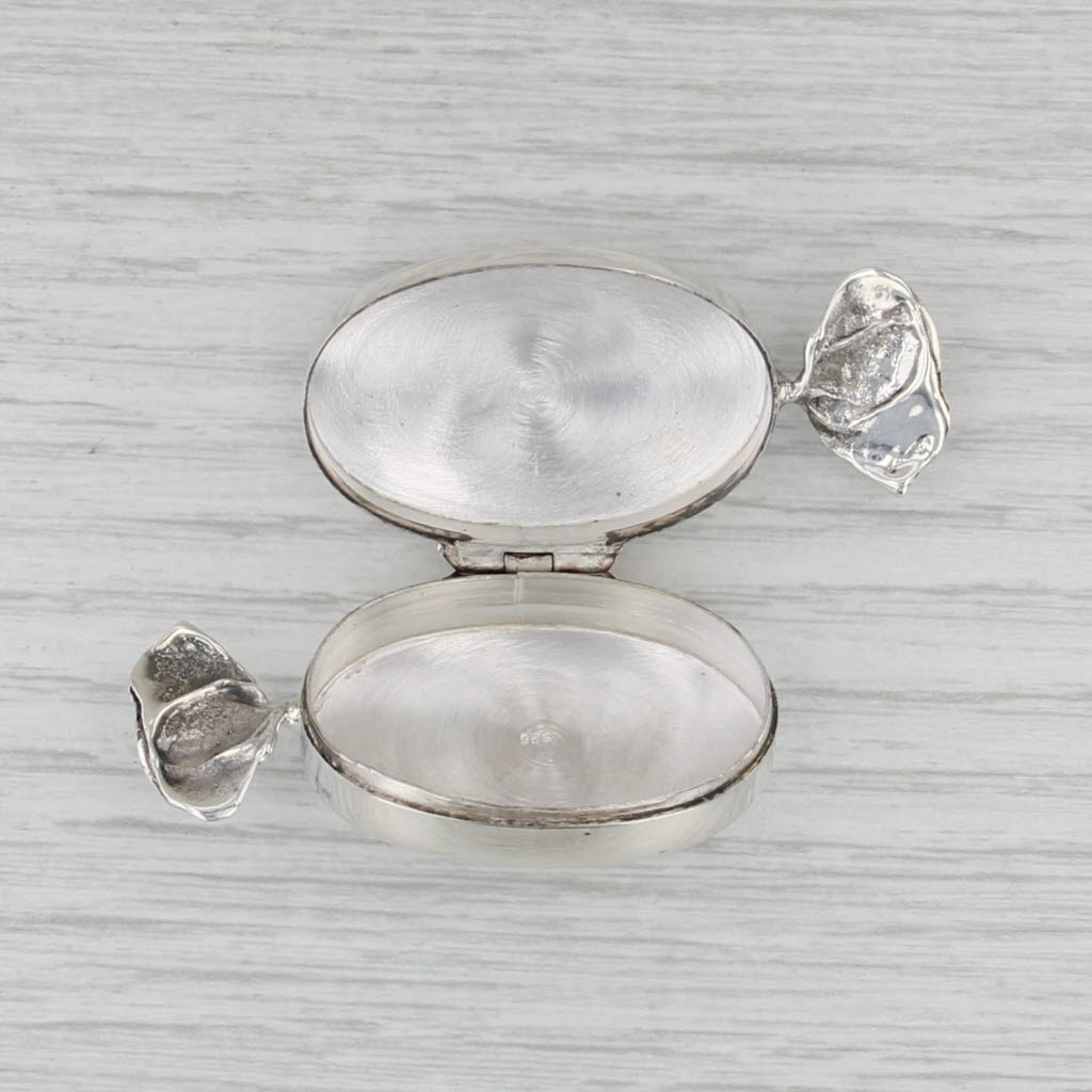 Candy Wrapper Trinket Pill Box Vintage Sterling Silver