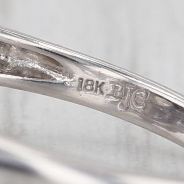 1.34ctw Lab Grown Diamond Halo Hearts Engagement Ring 14k White Gold Sz 7.5 IGI