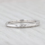 Light Gray New Diamond Wedding Band 14k White Gold Size 6 Stackable Ring
