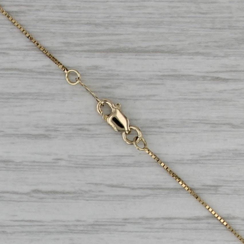 0.97ctw Ruby Diamond Journey Pendant Neckalce 14k Yellow Gold 18" Box Chain