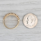 Gray 0.80ctw Diamond Ring 14k Yellow Gold Size 5 Wedding Anniversary Band Stackable