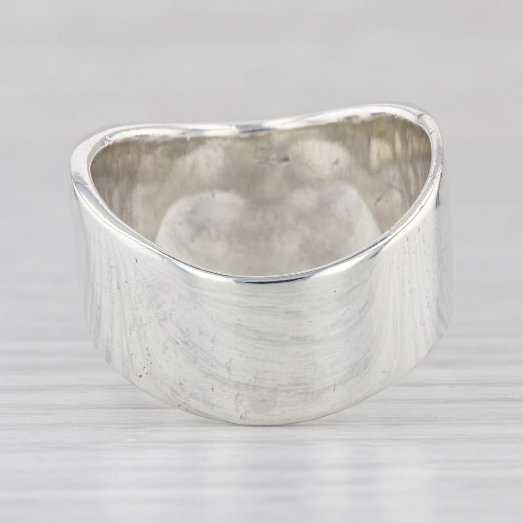 Skull Crossing Swords Ring Sterling Silver Size 14.5 Biker Gothic Large Band