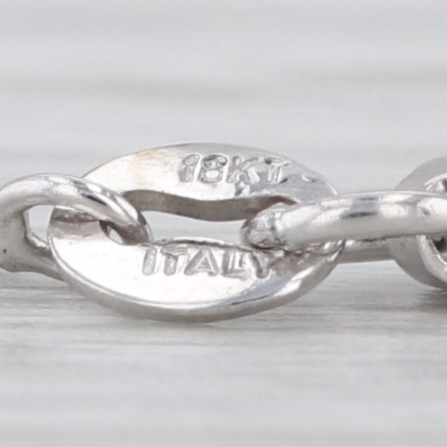 Roberto Coin Tiny Treasures Diamond Circle Pendant Necklace 18k Gold 16"