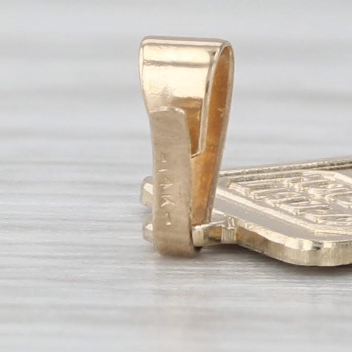 Credit Zurich Dalow 1 Gram Fine Gold Bar Pendant 14k Yellow Gold Small Charm