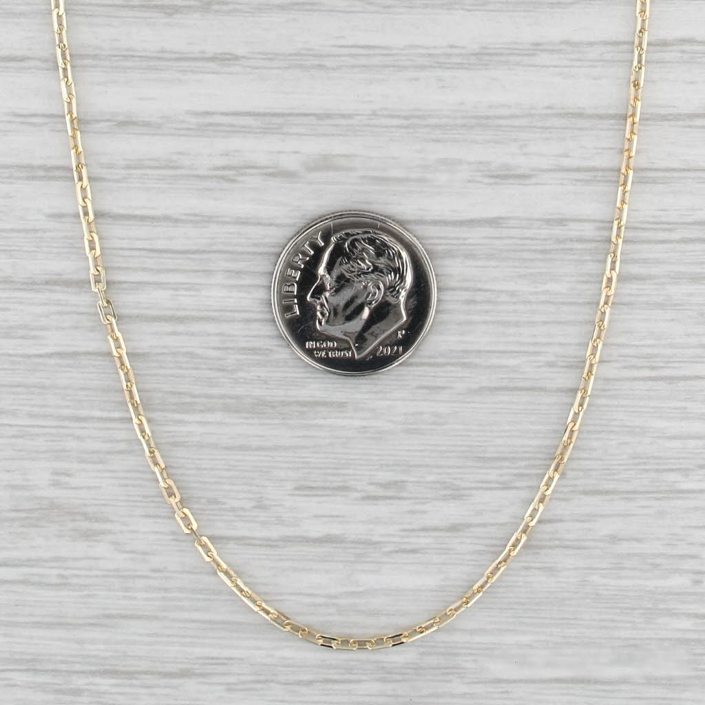 16" Cable Chain Necklace 14k Yellow Gold 1.7mm