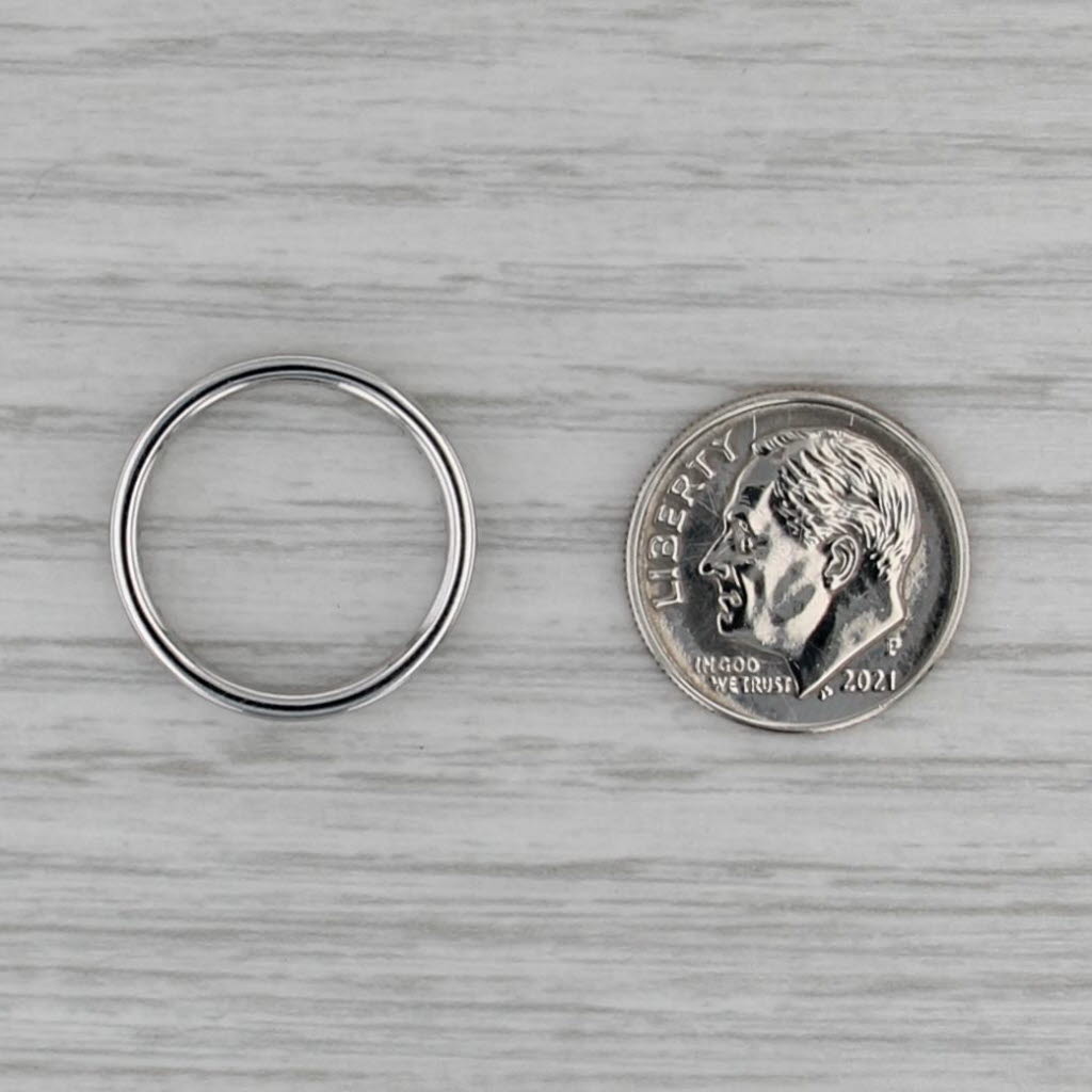 0.48ctw Diamond Eternity Band 14k White Gold Wedding Ring Size 5 Stackable