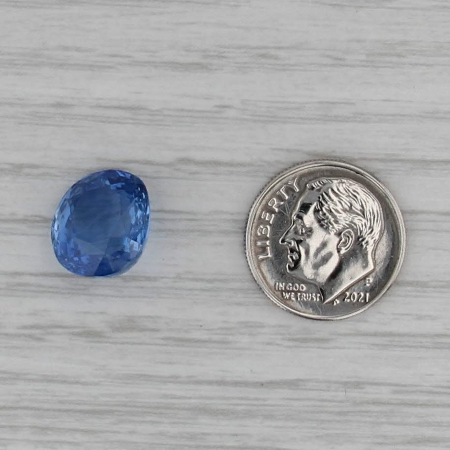 9.99ct Loose Sapphire Solitaire Oval Brilliant Cut GIA Cert For Setting