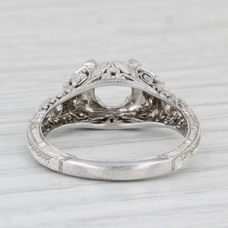 New Semi Mount Engagement Ring Diamond 18k White Gold Size 7 Whitehouse