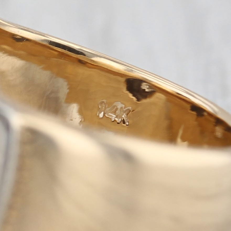 Vintage 0.50ct Diamond Masonic Ring 14k Gold Sz 9.25 Square Compass Blue Lodge