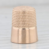 Light Gray Antique Simons Bros Size 7 Thimble 14k Yellow Gold Engraved Sewing