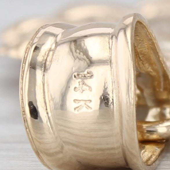 Isle of Man CAT 1/25 ozt Coin Pendant 14k 22k Yellow Gold Crown