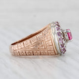 Light Gray 2.24ctw Pink Spinel Sapphire Ring 14k White Yellow Gold Size 9 Cocktail