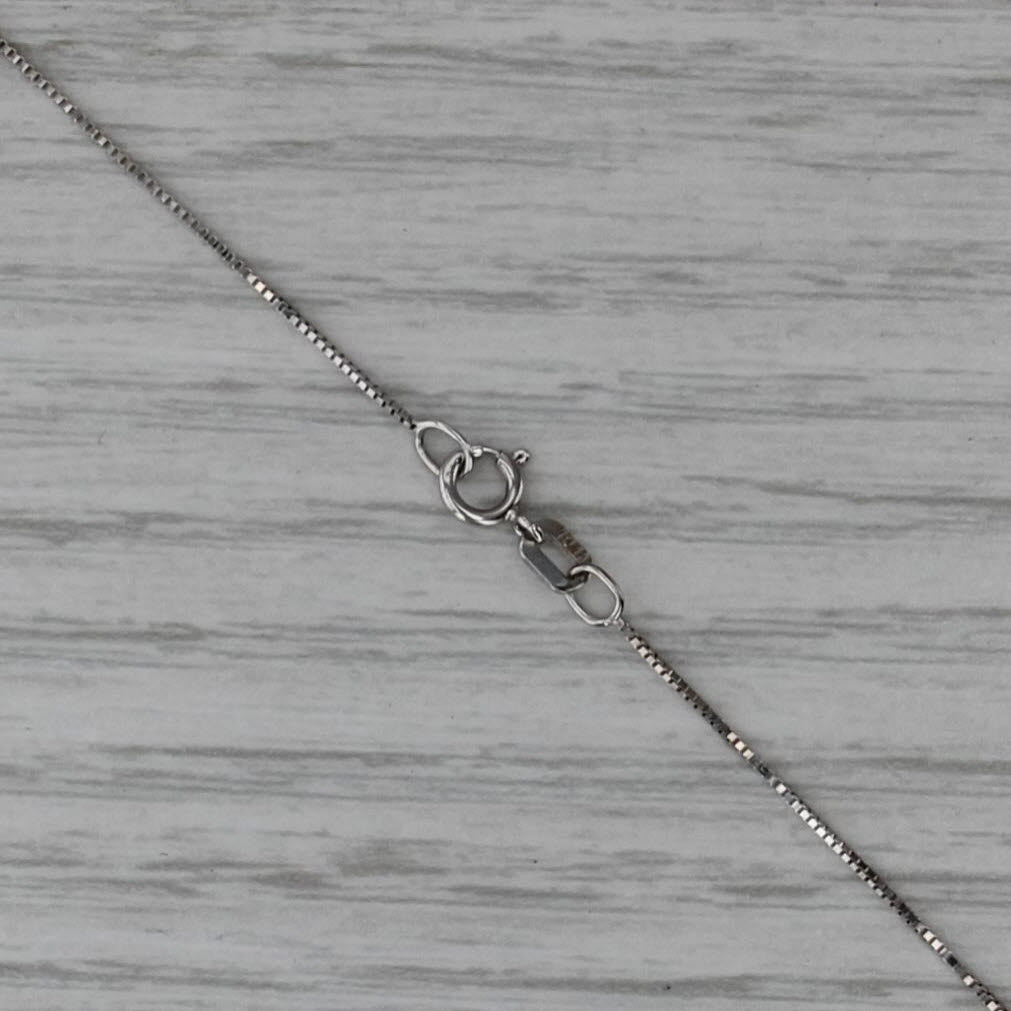 0.45ctw Sapphire Ruby Diamond Dragonfly Pendant Necklace 14k White Gold 17.75"