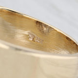 Gray 0.88ctw Diamond Cluster Men's Ring 14k Yellow Gold Size 11.75