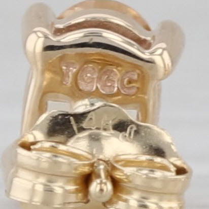 1.07ctw Yellow Topaz Stud Earrings 10k Yellow Gold Oval Solitaire Studs