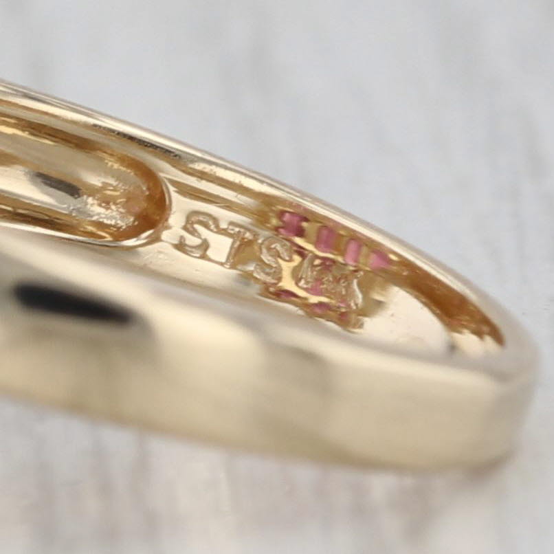 2.40ctw Garnet Cluster Flower Ring 14k Yellow Gold Size 6