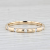 0.10ctw Diamond Wedding Band 10k Yellow Gold Size 9 Stackable Ring