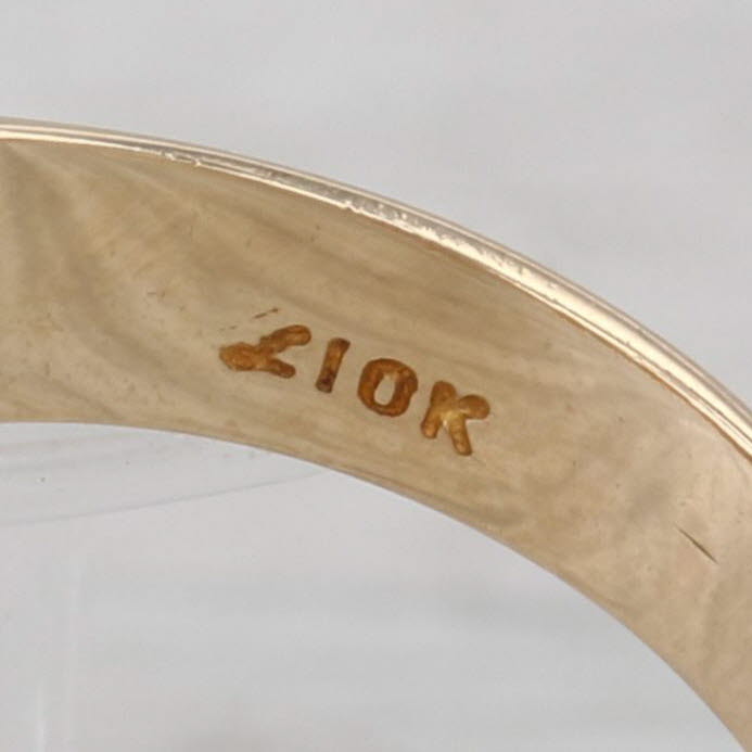 Landstroms Black Hills Gold Leaf Ring 10k Yellow Rose Green Gold Size 8.5