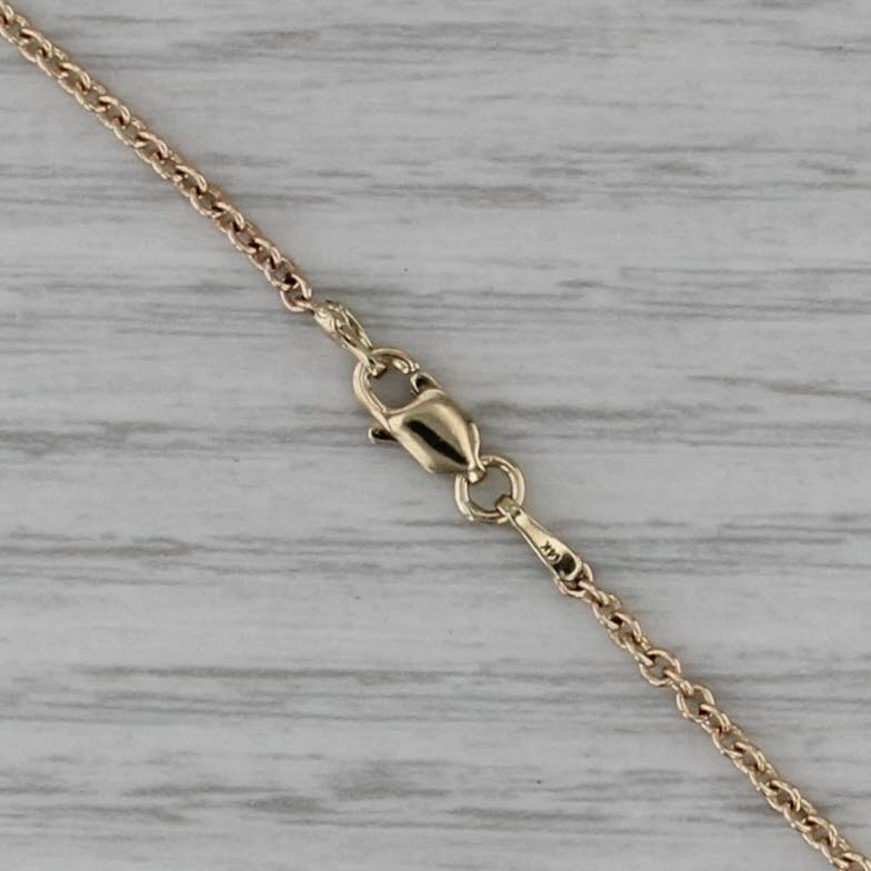 18" 1.6mm 14k Yellow Gold Cable Chain Necklace