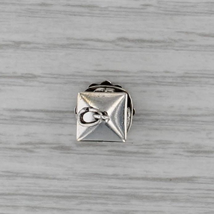 Vintage Stop Light Charm Sterling Silver Moving Parts Red Yellow Green Pendant