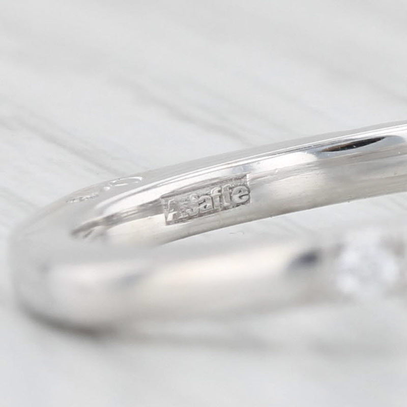 Light Gray New Diamond Semi Mount Engagement Ring 14k White Gold Size 6 A Jaffe